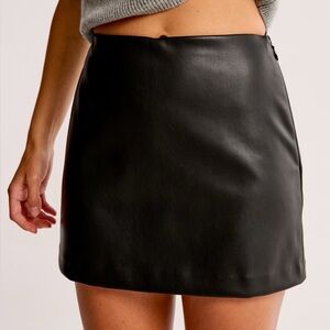 The A&F Scarlett Vegan Leather Mini Skort